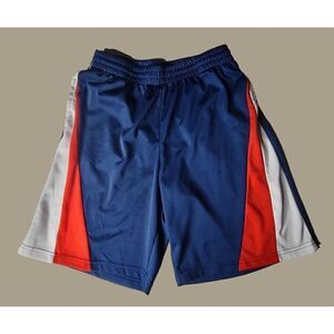 Jump Start Sportswear Blue Red and White Basketball Shorts Size Large